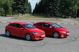 Opel Astra OPC vs. Honda Civic Type R